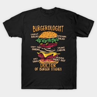 Hamburger Studies - Doctor of Burger Studies Design T-Shirt